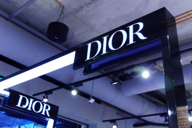 39604462 volgograd russia september 16 2021 dior store logo in shopping centre dior is a french company founded by designer christian dior